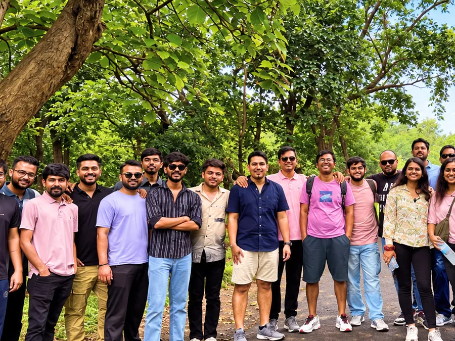 Race Digital team on an outdoor team trip